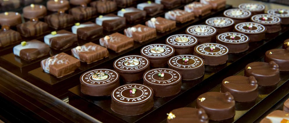 cioccolatini bulgari: foto dei cioccolatini su un tavolo