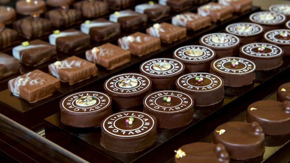 cioccolatini bulgari: foto dei cioccolatini su un tavolo