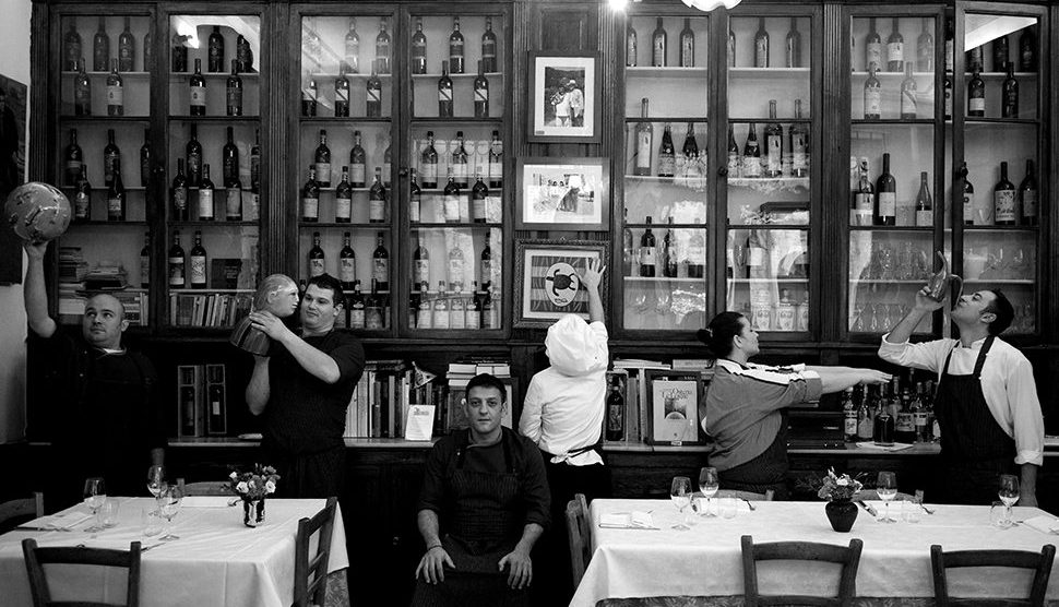 Osteria Le Logge vista interna locale