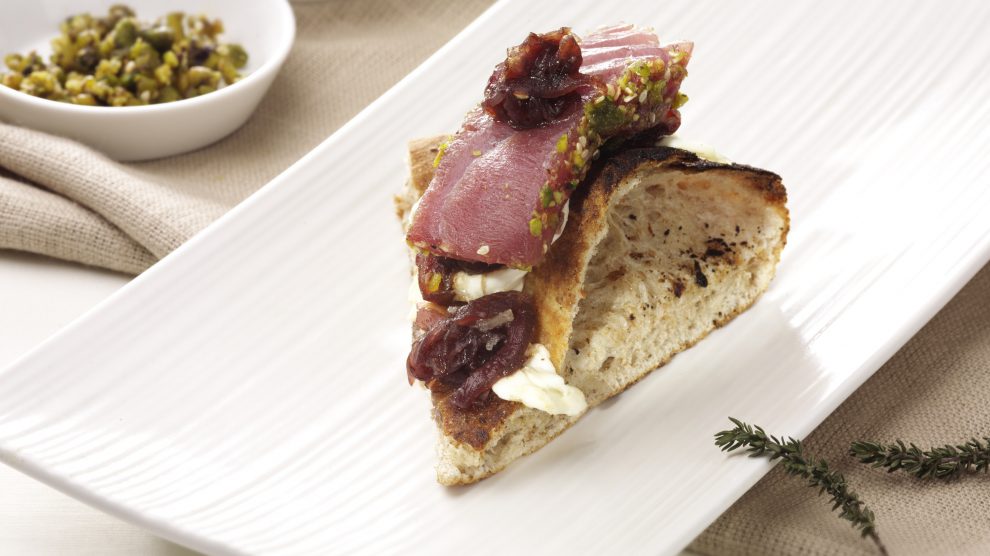 un trancio di pizza gourmet da TasteIT